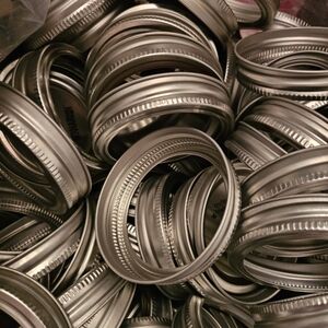 Silver Mason Jar Lids